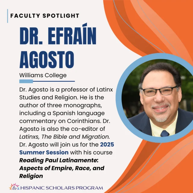 We are excited to have Dr. Efraín Agosto as part of the faculty for the 2025 Summer Session!⁠
⁠
Go to the link in our bio to start your application today!