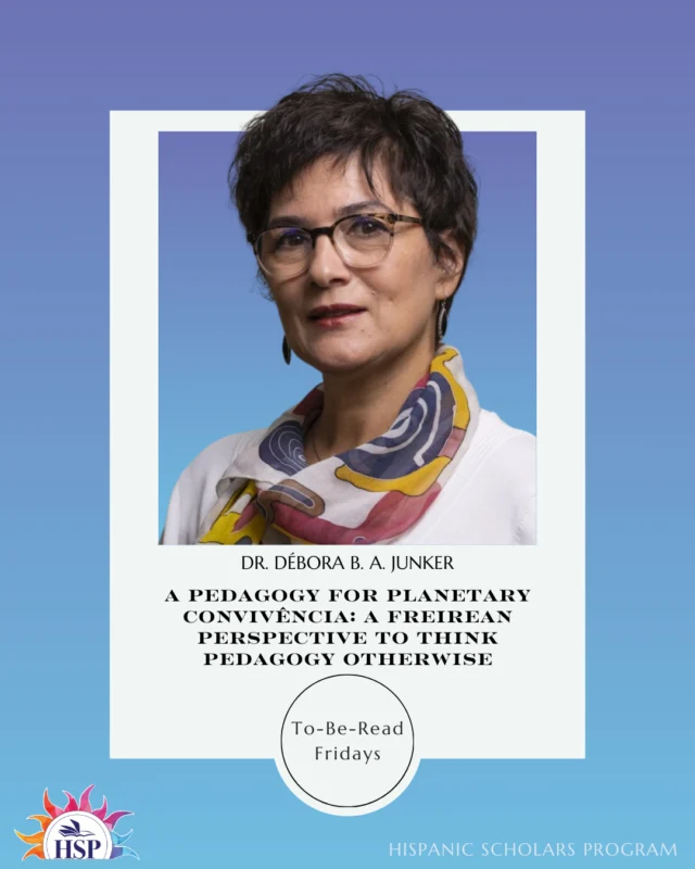 The new series of TBR Fridays is an invitation to find hope in connection to the land. We will bring you books by Latinx and Latin American authors who reflect on the climate crisis, learn from the land, and imagine hope for the human and more-than-human world.⁠
⁠
Today's author is Dr. Débora B. A. Junker, who serves as Associate Professor of Critical Pedagogies at Garrett-Evangelical Theological Seminary. A Pedagogy for Planetary Convivência came out just a few weeks ago; join us in congratulating Dr. Junker for this work!