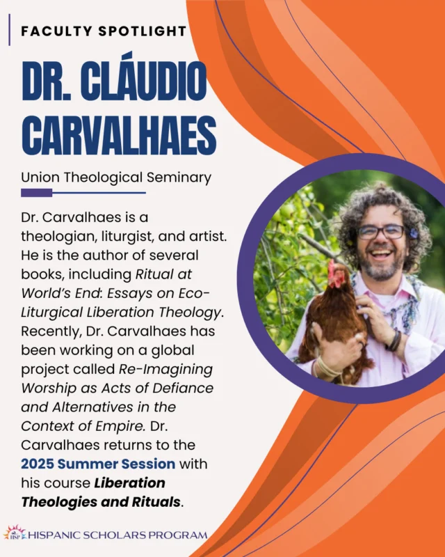 Great news! We are now accepting applications for the Summer Session on a rolling basis until March 31st. Don't miss the opportunity to study with professors like Dr. Cláudio Carvalhaes in a Latine-majority learning space. Go to the link in our bio and start your application today!