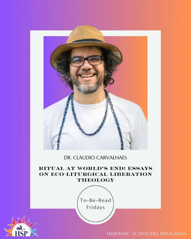 The new series of TBR Fridays is an invitation to find hope in connection to the land. We will bring you books by Latinx and Latin American authors who reflect on the climate crisis, learn from the land, and imagine hope for the human and more-than-human world.⁠
⁠
This week, we are highlighting Dr. Cláudio Carvalhaes's book Ritual at World's End. Dr. Carvalhaes is well-known to the HSP community, and he is also a professor of worship and practical theology at Union Theological Seminary.