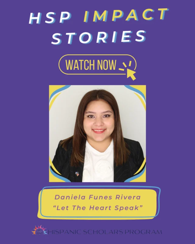 🌎HSP Impact Stories🌎⁠
⁠
This is Daniela Funes Rivera, the HSP Fellow for Alumni Relations. We invite you to watch Daniela's Impact Story video, "Let the Heart Speak," through our website (link in bio) or our YouTube channel.⁠
⁠
⁠
⁠
#seminary #gradschool #HispanicScholars