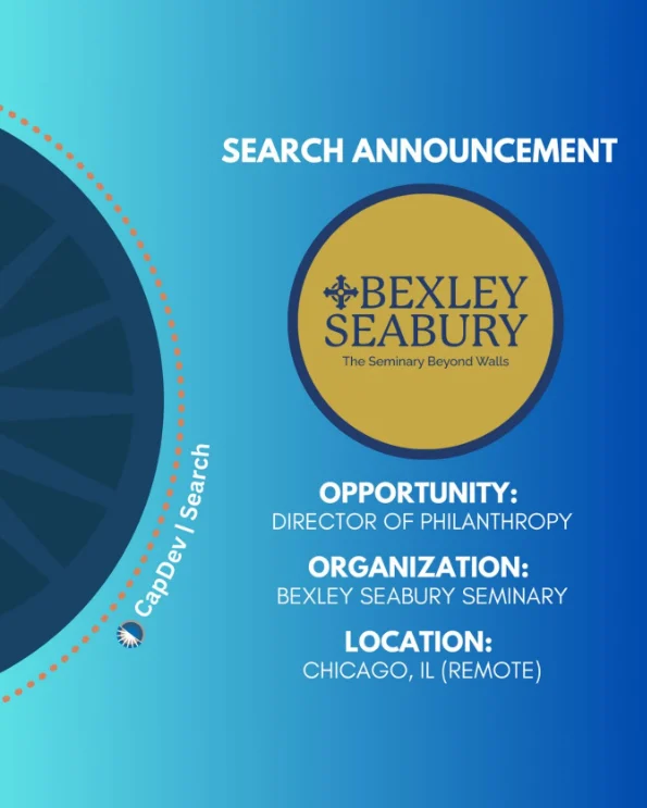 HSP's sponsoring school, Bexley Seabury Seminary, is looking for a new Director of Philanthropy.⁠
⁠
You can find more information about this opportunity through the link in our bio.