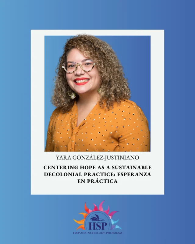 📖HSP TBR Fridays📖⁠
⁠
This season of To-Be-Read Fridays will focus on the amazing scholarship of our HSP faculty. Our recommendation this week is "Centering Hope As A Sustainable Decolonial Practice: Esperanza en Práctica" by Dr. Yara González-Justiniano.⁠
⁠
Dr. González-Justiniano is currently teaching the course "Cuidado Esencial: Exploring Ecological Care Praxis" at the 2026 Summer Session!⁠
⁠
Learn more about this book at the link in our bio.