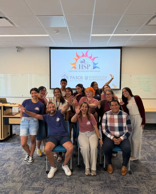 This is the third consecutive year that the HSP has hosted the HSP for Undergrads program in partnership with the PASOS Network at Dominican University! 

We are continuously grateful for the partnership with the PASOS Network and their incredible staff including the PASOS Network Director Armando Guerrero Estrada and the HSP for Undergrads facilitators, Dr. Claudia Herrera-Montero (Assistant Professor of Theology at Dominican University) and Andrew Mercado (Director of University Ministry at Dominican University). 

We can’t wait to see them again next year!