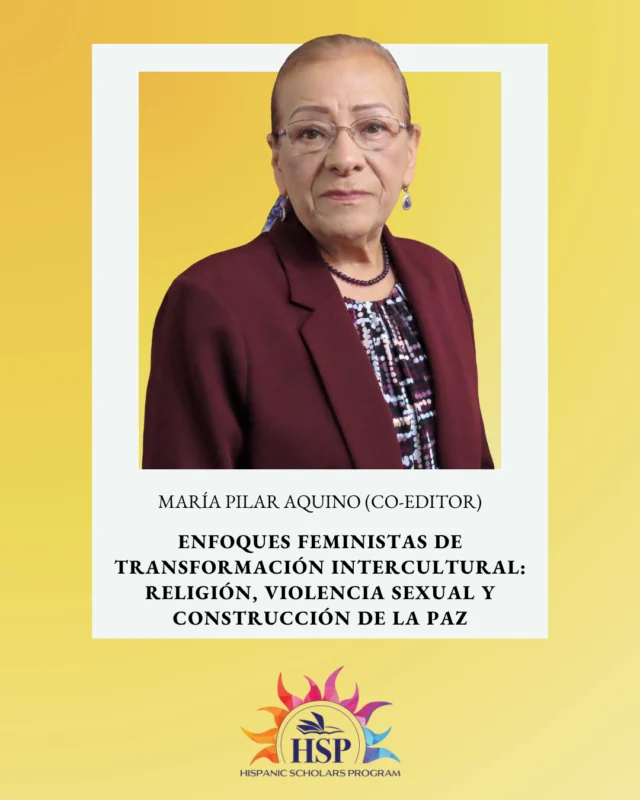 📖HSP TBR Fridays📖⁠
⁠
This season of To-Be-Read Fridays focuses on the amazing scholarship of our HSP faculty. Our recommendation this week is "Enfoques Feministas de Transformación Intercultural: Religión, Violencia Sexual y Construcción de la Paz" coedited by Dr. María Pilar Aquino.⁠
⁠
Dr. María Pilar Aquino is a Mexican feminist theologian, who holds a doctorate degree in theology from the ⁠Pontifical University of Salamanca. Dr. Aquino is Professor Emerita of Theology and Religious studies at the University of San Diego. During her illustrious career, Dr. Aquino’s primary areas of teaching and research were liberation theologies, social ethics, and feminist theologies, with special interests in intercultural approaches, conflict transformation, and religious peacebuilding studies. Even in retirement, she continues to serve both on national and international editorial boards of prominent theological journals. Aquino has served as the first woman president of the Academy of Catholic Hispanic Theologians of the United States, of which she is also a co-founder. She is internationally renowned for her pioneering work in Latin American and U.S. Latina feminist theologies of liberation.⁠
⁠
Learn more about this book at the link in our bio.